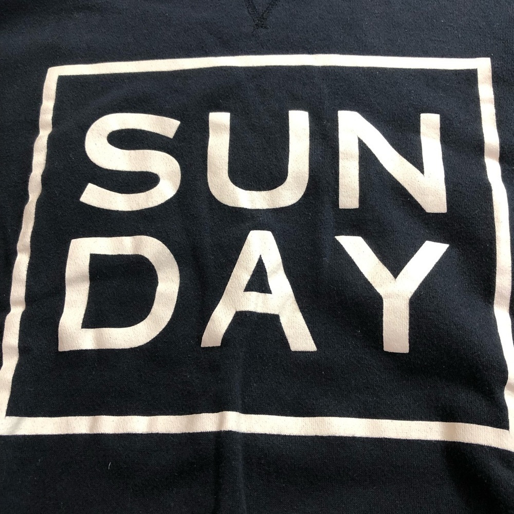 SUNDAY dip Black and White Crewneck Sweater
